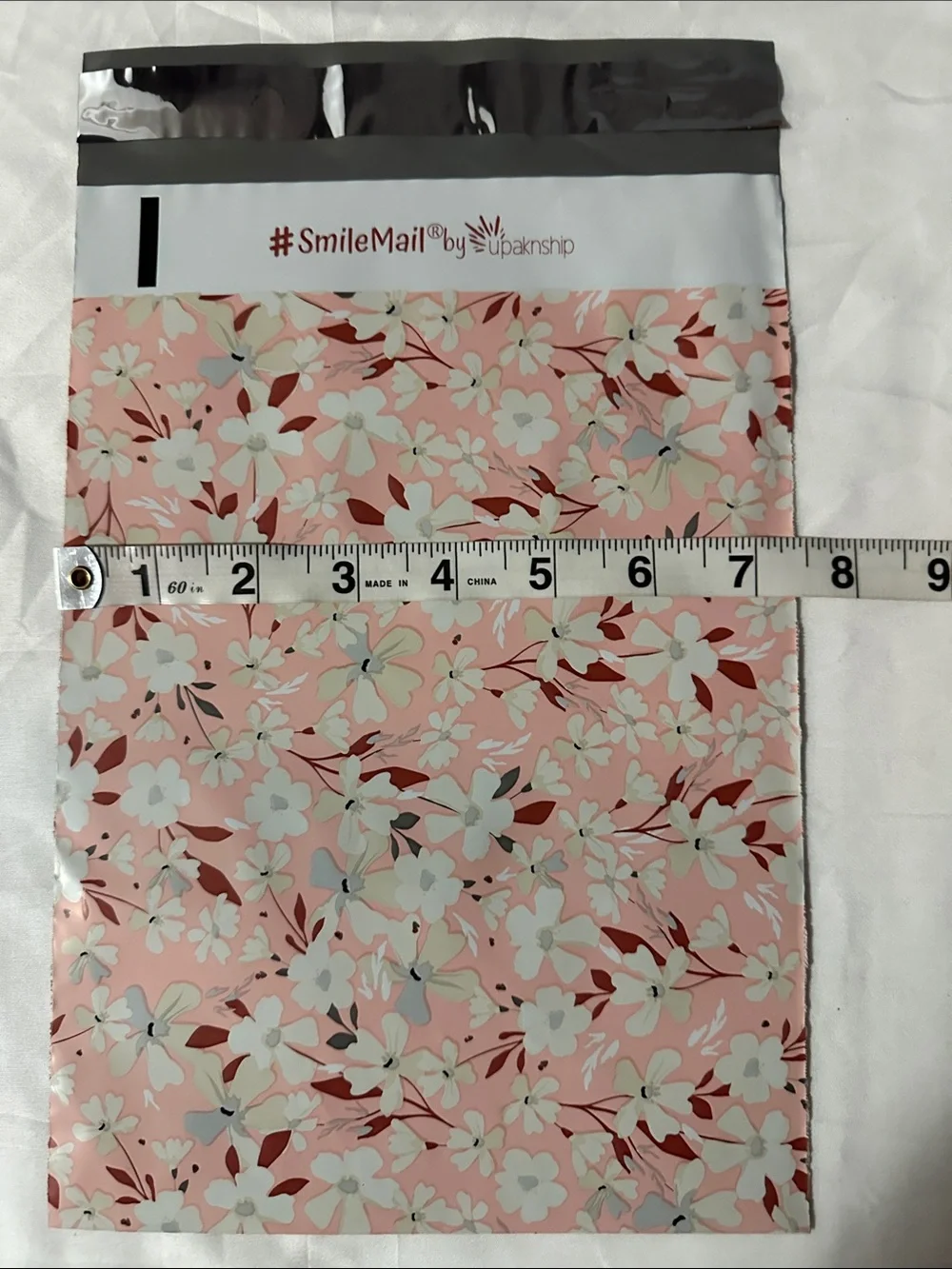 Pink Floral Poly Mailers 7.5x10.5 Shipping Bags 30 Pack